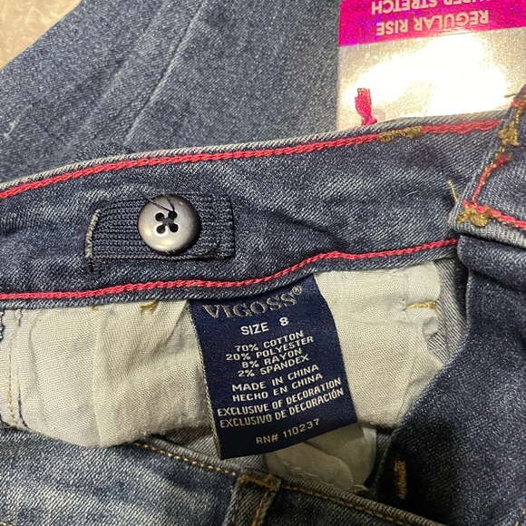 🔥🔥ADORABLE Vigoss ankle straight super stretch regular ride girls jeans size 8 - Picture 3 of 9